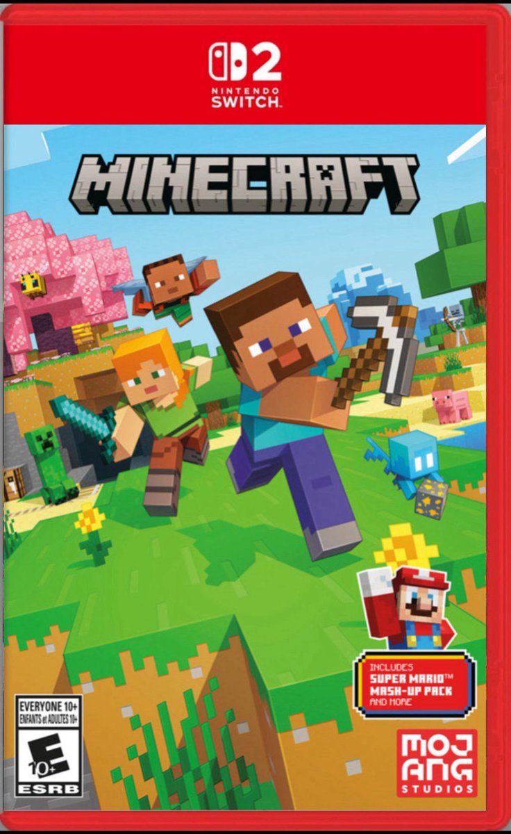 BobicraftMC's tweet photo. OFICIAL‼️ Minecraft tendrá Nintendo Switch 2 Edition

Aprovechará la potencia extra de la consola y contará con Vibrant Visuals✨ https://t.co/H3teGHKgOm