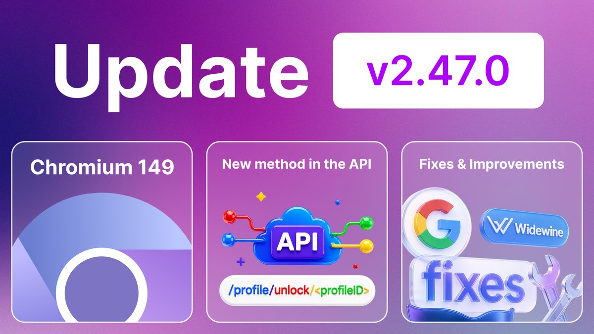 undetectable_io's tweet photo. Undetectable browser update 2.47.0 is out! 

https://t.co/bfToAvozB9 

⚡️Update and stay Undetectable! https://t.co/MpzIxNxLUJ