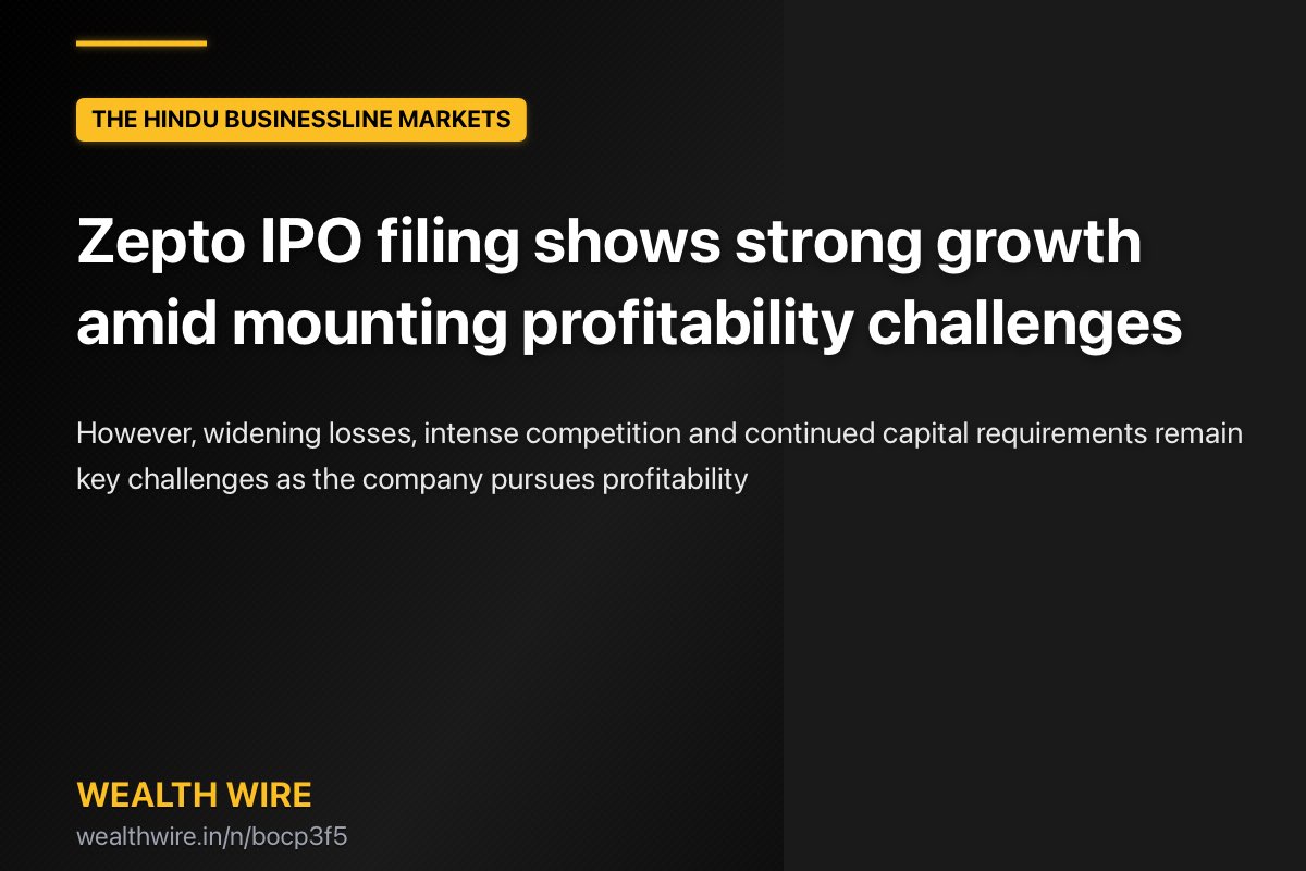 babytrillion_'s tweet photo. However, widening losses, intense competition and continued capital requirements remain key challenges as the company pursues profitability #wealthwire
https://t.co/BR6hakOX7X https://t.co/EHxbmAWeRD