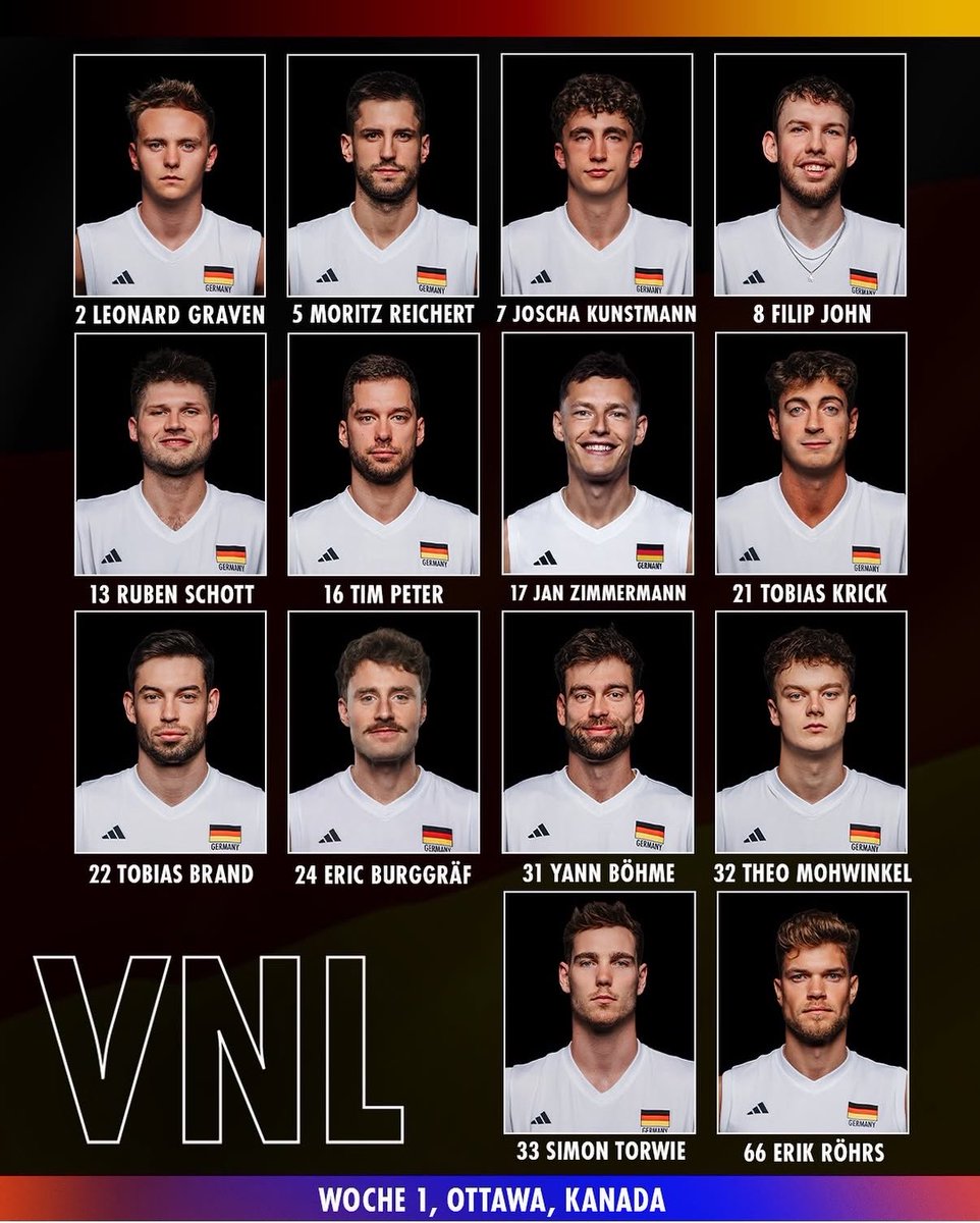 forGermanVolley's tweet photo. Team Germany for VNL week 1 🇩🇪🫶🏻✨ https://t.co/B3ZRrsTc7X