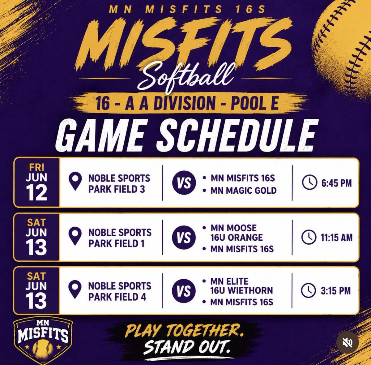 ParsonsNev47356's tweet photo. Here is my schedule for this weekend - I am number 15. @BLCWSoftball @coachbbouman @GaelsSoftball @WinonaStateSB @jboeve24 https://t.co/vy4UQlsi8Q