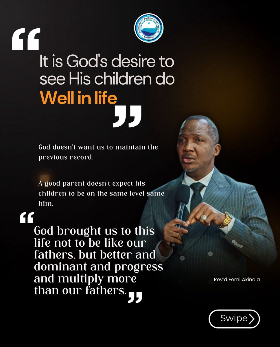 SowimOfficial's tweet photo. Sermon notes from our Sunday Service.
Watch the full sermon on YouTube via: RevdFemiAkinolaTV
#SOWIM #RevdFemiAkinola #SermonNotes https://t.co/IOVOKNaKrc