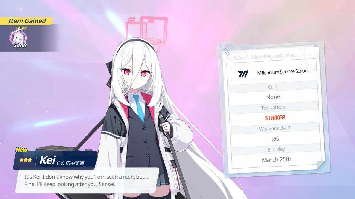 Profex_I's tweet photo. Well I guess I got all the luck in this world
I don't have to wait Next fest banner, I also got my love Neru 😭😭😭
"unlucky" I had to spark Aris, but she respect the pact we did of give me Neru in exchange to spark her.
And early clan.... I mean Kei
now I have all fest students. https://t.co/xdhvSn5cVG
