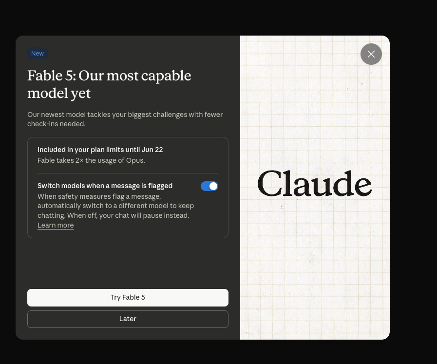 ofcskn's tweet photo. I'm so excited to try #claude #mythos #opus https://t.co/Rjg1wDMdnC