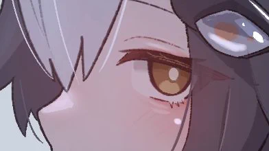 #このタグを見た人は自分の絵柄の目部分を見せる