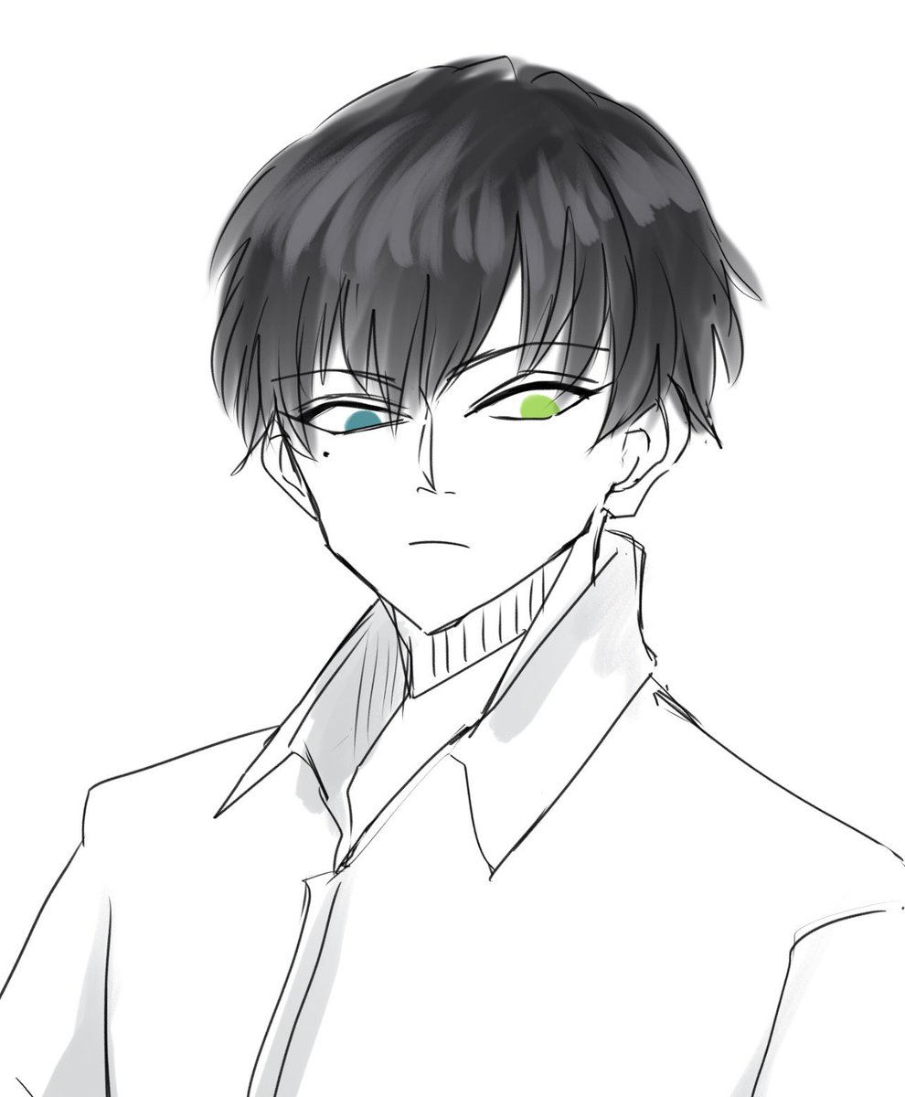 botchi_trpg's tweet photo. これはつまらんもん見た時の零士の落書き。 https://t.co/f1HiQTwfLn