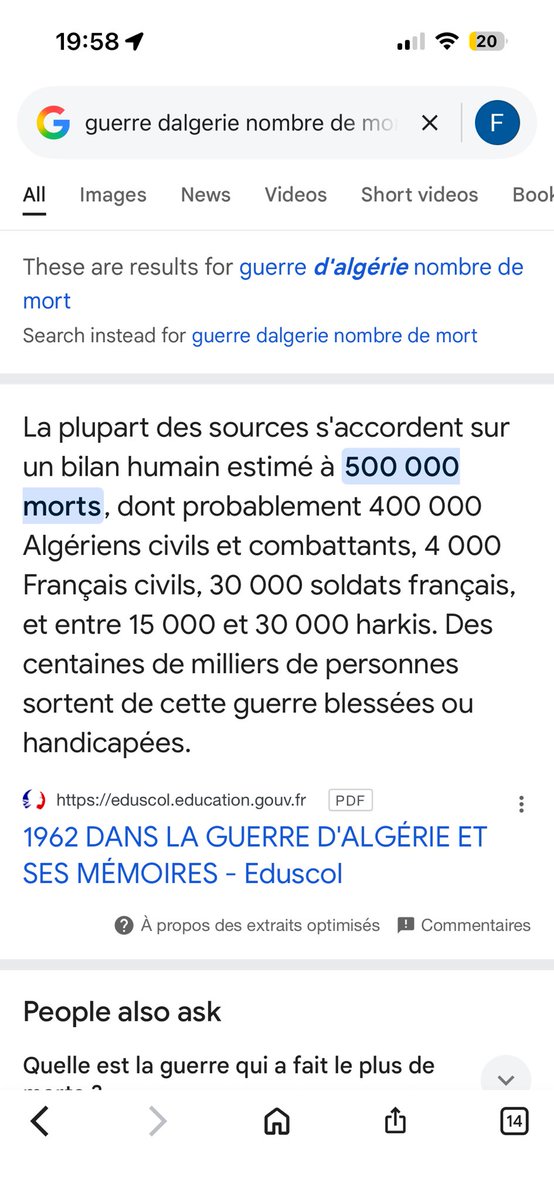 FKarsenty's tweet photo. J’fais ce tweet parce que je pense que les algériens voit un état meurtrier qu’à partir de 300k de mort du coup https://t.co/Fq1hY1IAIZ