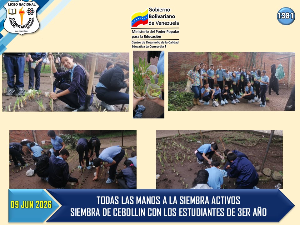 CraEmilioCG's tweet photo. 09 JUNIO 2026 - ACTIVIDADES DEL DIA. @Berzabethg1 @CDCETachira https://t.co/zArtY4VgbG