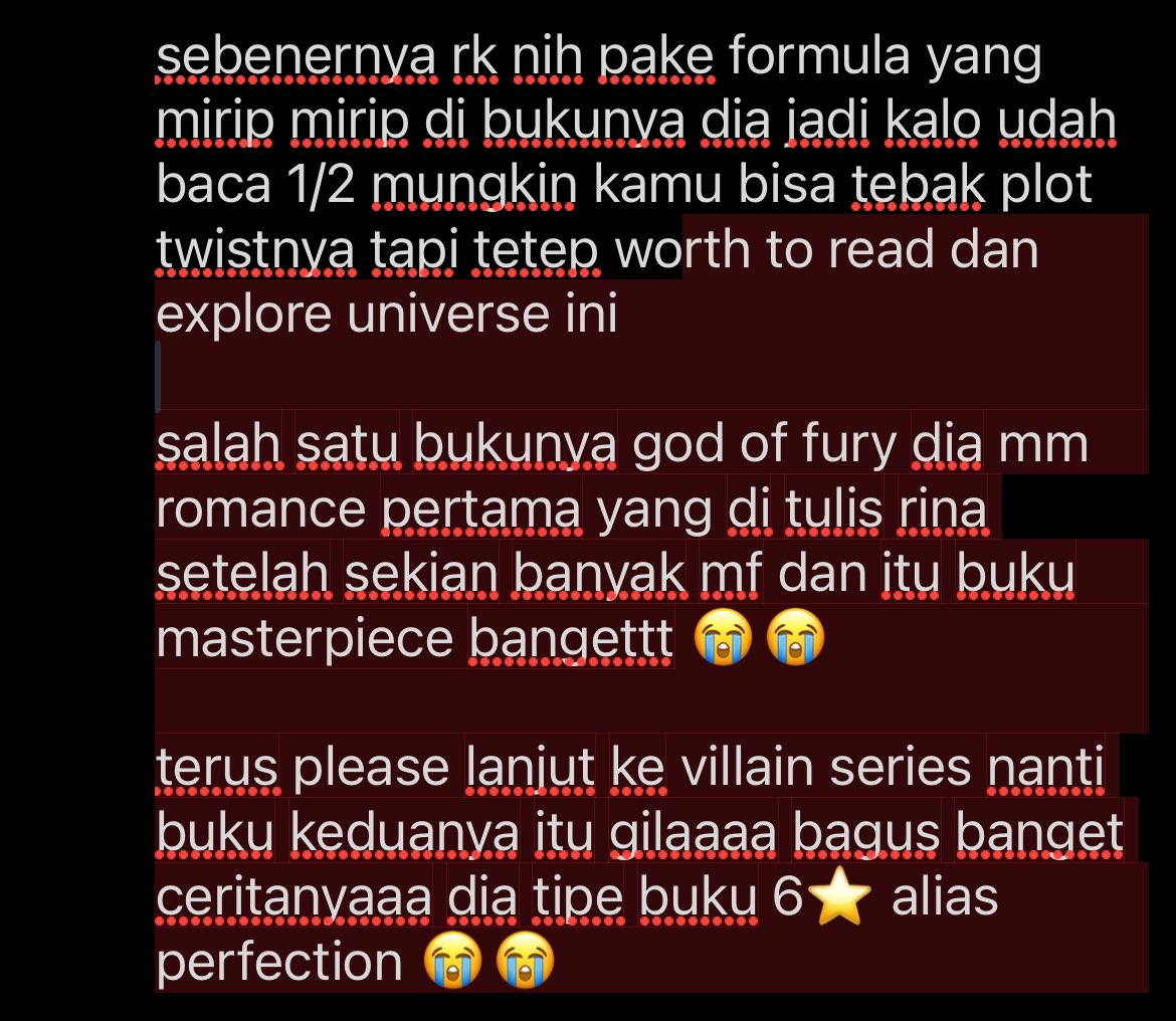 blvebook's tweet photo. @beauxbaum kalo kamu suka dark romance read it!! 

log satu satunya book series yang buat aku masih kelikiran sampe sekarang karena ga bisa move on 😭 

aku attach pict untuk lanjut yh kepanjangan yang mau aku rep 😭😭 https://t.co/bAjXh8qG48
