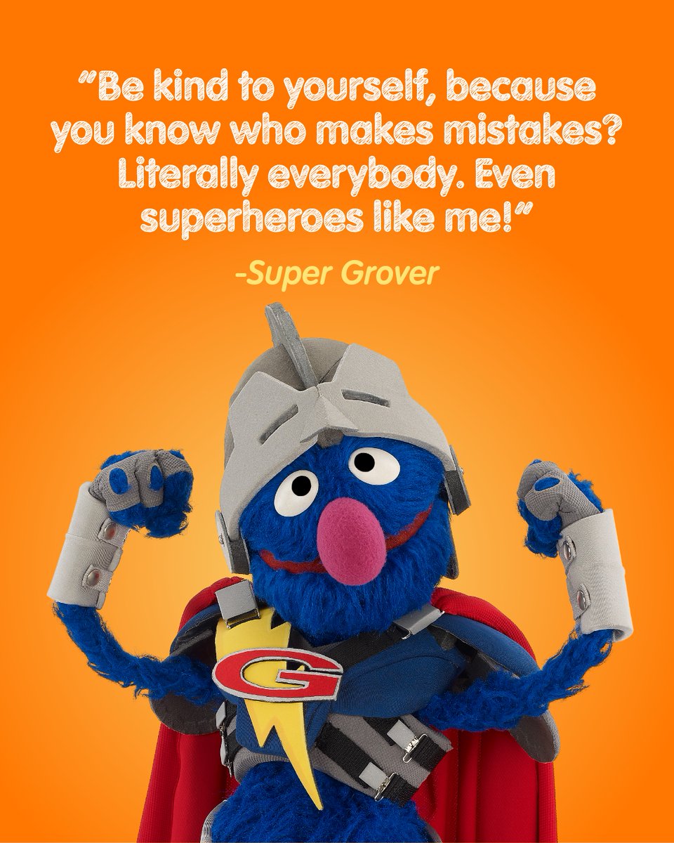 sesamestreet's tweet photo. Be super kind to your super self! 💙 https://t.co/SQoicsUdeW