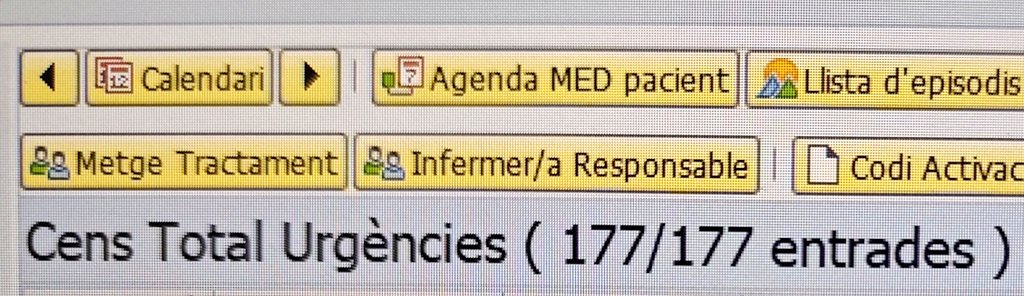 UrgenPSMar's tweet photo. 09/06/2026
177 pacients a Urgències de l'Hospital del Mar 
44 superen les 24 hores
El més antic supera les 123 hores
Pacient de 85 anys, supera les 57 hores
86 anys, 55 hores
96 anys, 55 hores
93 anys, 55 hores
84 anys, 55 hores https://t.co/sBy0DMAAwx