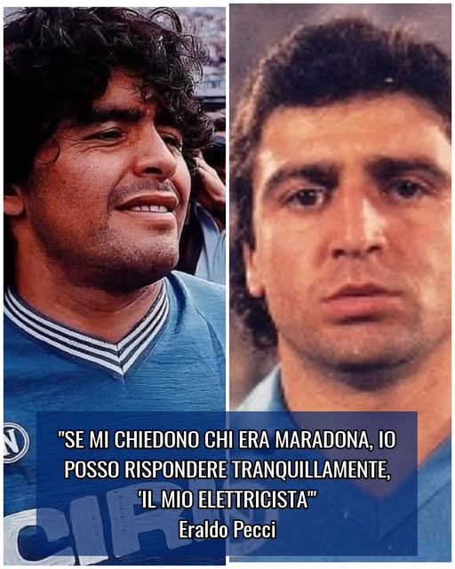 pierpi13's tweet photo. "Nella stagione 1985-86 giocai nel Napoli.
A settembre vidi un appartamento che mi piaceva e lo affittai. Mi dissero che gli avrebbero dato giusto una pitturata prima di consegnarmelo.
Me lo diedero a marzo.
Era al pianoterra di una palazzina di via Scipione Capace, nel quartiere di Posillipo.
Al secondo piano, nello stesso complesso, alloggiava il “Pibe de Oro”.
Nel tardo pomeriggio del mio primo giorno Maradona venne da me con una tv in mano.
“Ci sono le partite di Coppa, ti serve una televisione”.
“Grazie Diego, ma vado a mangiare da Bruno e da Sandro, e le vedo là” (erano i nostri compagni Bruno Giordano e Alessandro Renica).
“Una tv in casa ti servirà comunque”.
“Ma non sono capace a fare niente manualmente, non saprei farla funzionare”.
“Ci penso io”.
E si sdraiò a terra passando i cavi di qua, i fili di là, finché sullo schermo non spuntò l’immagine.
E’ un esempio non centratissimo, ma rende l’idea. Quando Diego era in disgrazia, e sembrava che anche la vita gli sfuggisse via, non ho sentito una voce di ex compagni, o solo ex colleghi, alzarsi contro di lui. Anche questo rende l’idea.
Comunque, a chi mi chiede chi era Maradona, io posso rispondere tranquillamente:
“Il mio elettricista”.
Eraldo Pecci