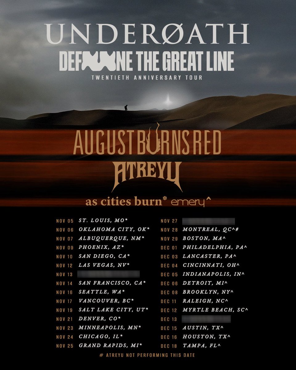 augustburnsred's tweet photo. Thrilled to be part of the Define The Great Line 20th Anniversary Tour!! Honored to bring it to Lancaster PA for this year’s edition of Christmas Burns Red! https://t.co/a6jehxxqXf