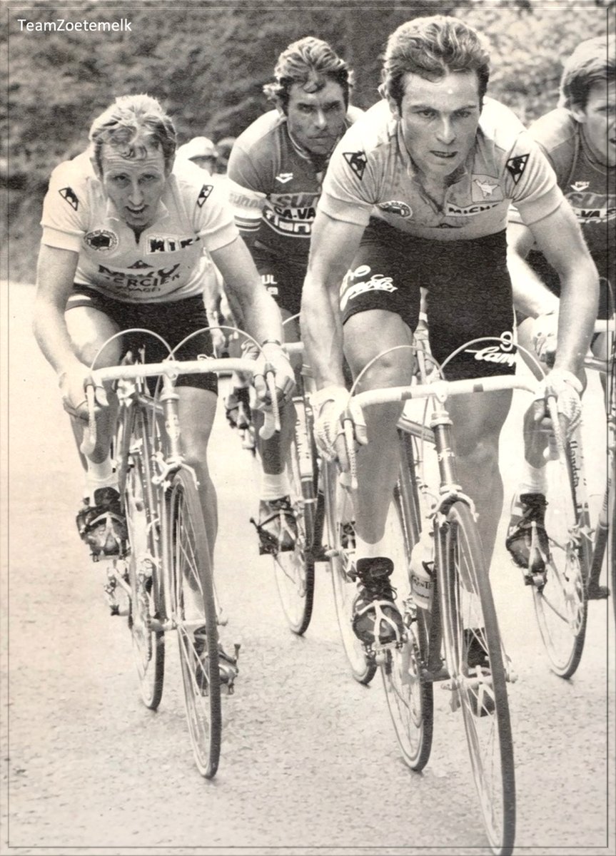 team_zoetemelk's tweet photo. Ballon d'Alsace, Tour 1979, Joop Zoetemelk, Agostinho et le Blaireau
#TDF1979 🔥 https://t.co/GG8DcG2cS7