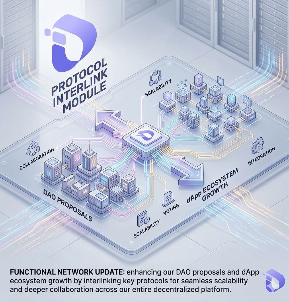 mohamedghazi197's tweet photo. This functional network update enhances our DAO proposals and dApp ecosystem growth by interlinking key protocols, ensuring seamless scalability and deeper collaboration across our entire decentralized platform for all users.
#inter_link
#ITLG
#ITL https://t.co/qeRom5NEDU