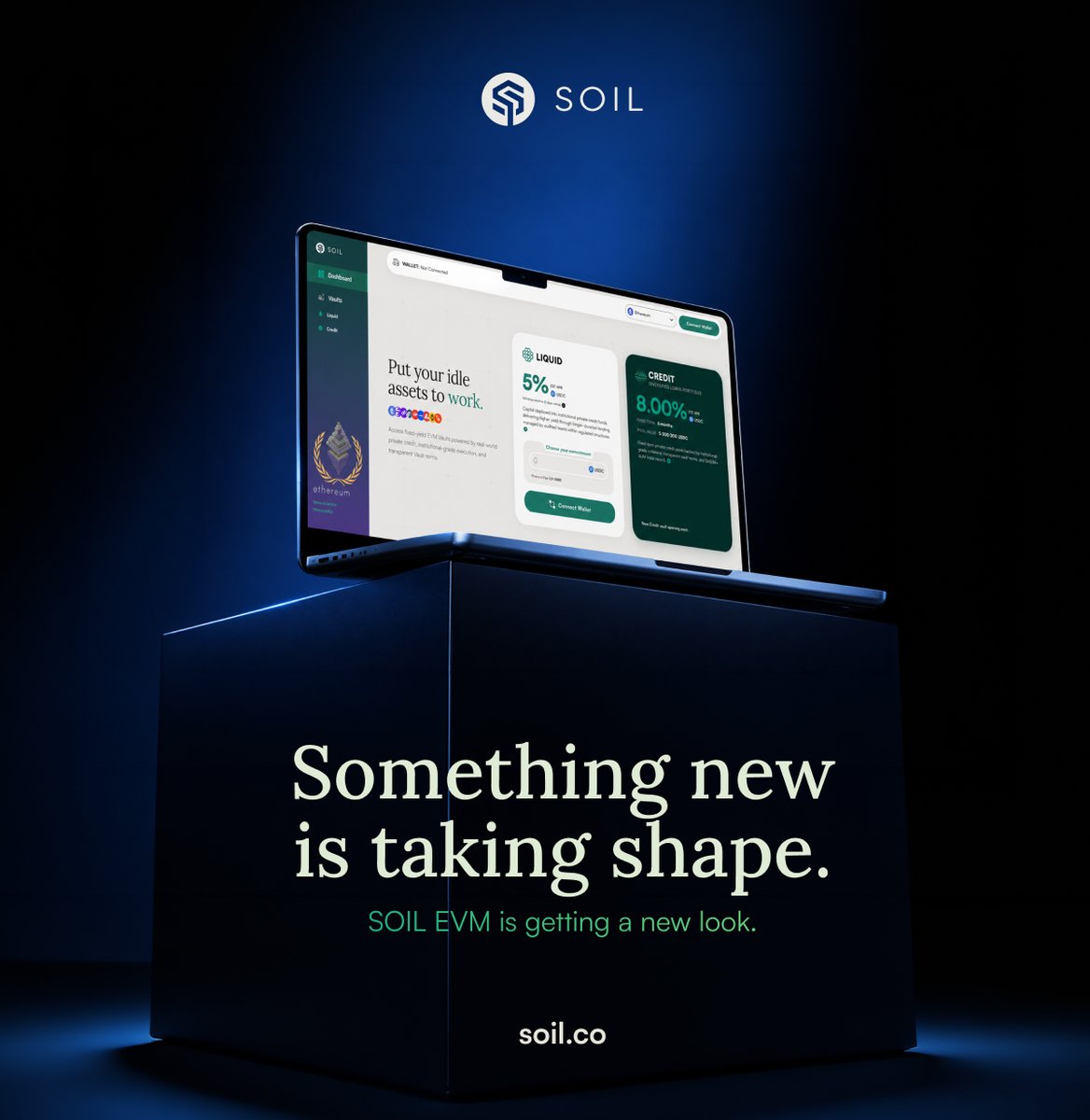 soil_farm's tweet photo. We've been busy behind the scenes.
The SOIL EVM portal is getting refreshed.
More details soon 👀 https://t.co/zjpnJavhQr