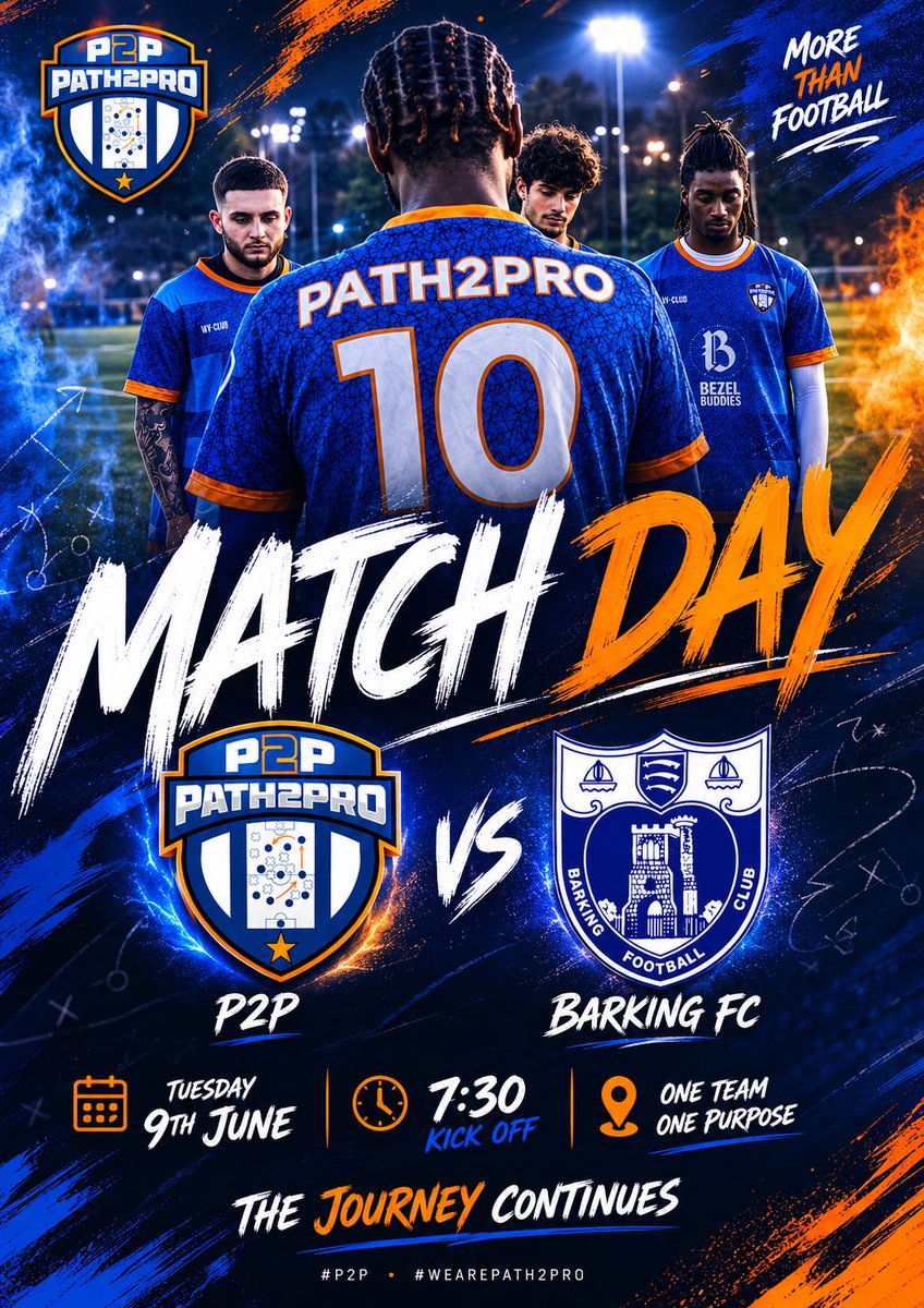 Path2pro_'s tweet photo. Competitive football. Good habits. The right environment.

Path2Pro play against Barking FC tonight as our players continue to gain valuable match experience and exposure.

#Path2Pro https://t.co/4xTTonPAqs