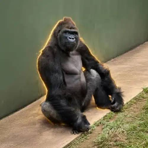 cap_not404's tweet photo. can't believe i missed the thinking gorilla, i was looking at him at 30k https://t.co/8QIMOMIVMy