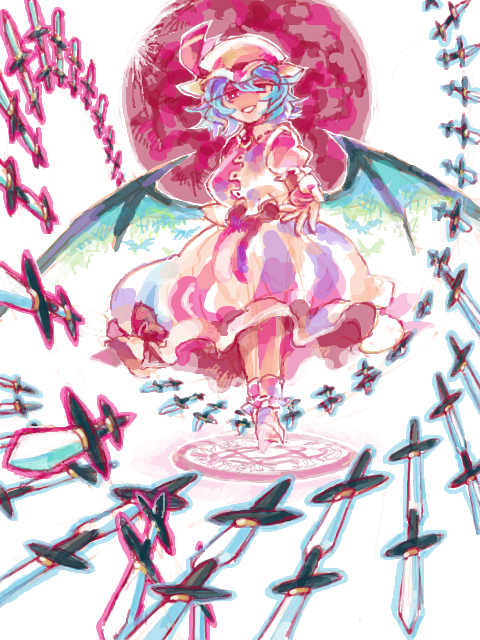 teretteeen's tweet photo. ついでに紅魔郷というかレミリアとフランドールの絵(1枚は妖々夢)も再再掲しちゃお https://t.co/ZRuUCylc0i