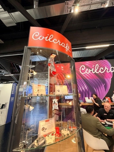 Coilcraft_Inc's tweet photo. Day 1 of #PCIM has come to a close!

Thank you to everyone who stopped by today to talk magnetics with us. Coilcraft will be at booth 6-350 through June 11. Stop by, say hello, and grab some swag!

#PCIM #Coilcraft #Inductors https://t.co/uDaRbVBGCd