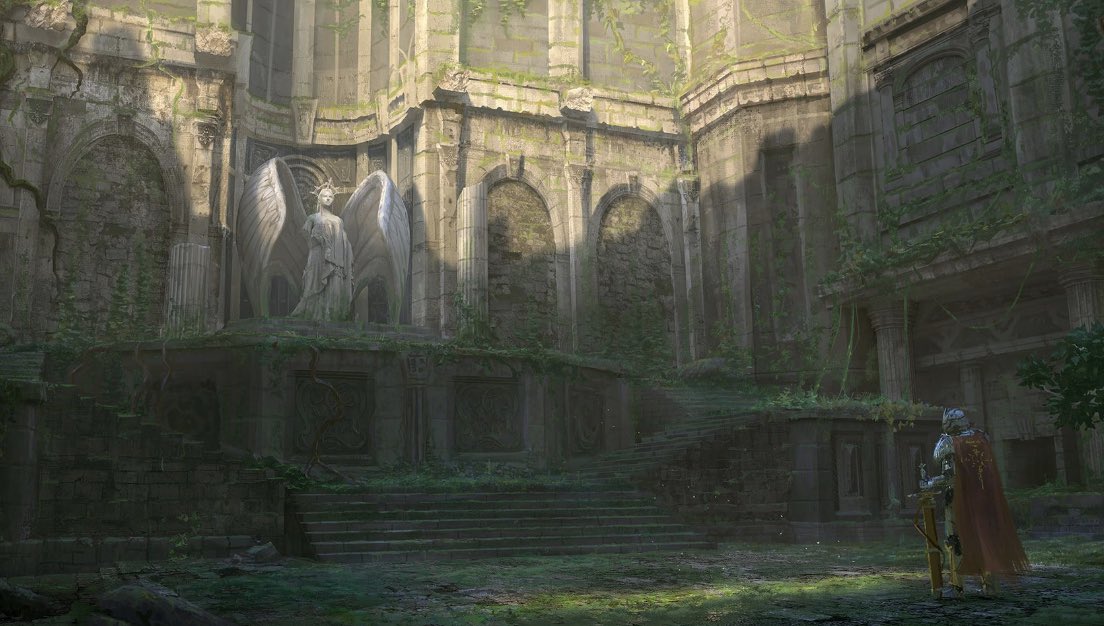 TAHK0's tweet photo. I think xenoblade genesis might have come from that high fantasy concept art monolithsoft released years ago https://t.co/UEC7ZW22Bn