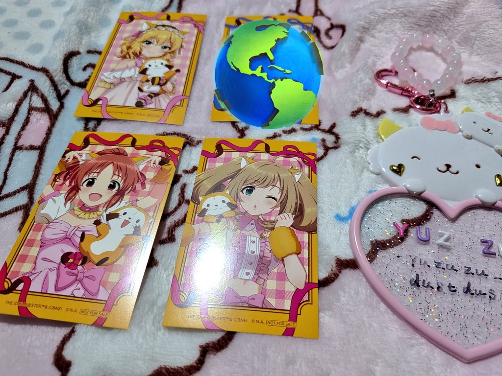 yuzuzu_dustdus's tweet photo. Anime Japan 中外鉱業　ラスカル　デレマス　コラボ　購入特典
譲:桃華、菜々、心
求:仁奈
基本郵送でのお取引となります。
条件合う方いらっしゃいましたらお気軽にお声がけ下さい🌸 https://t.co/Ak1hmokYON