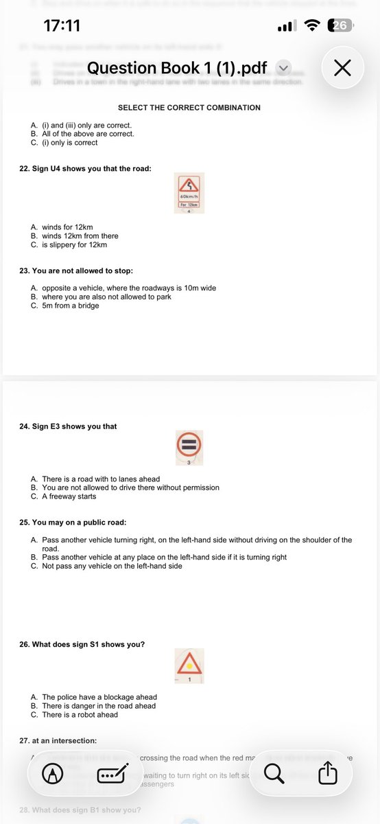 don_maboya's tweet photo. Drop your answer below ๐ Iโll tell you if you passed or failed
Get full questions PDF: 0739239884 / 0679695044
#WeLoveThaMmeli #Tunisians #Motsepe #Cisse #Khan #Monaco #Malema #Mihlali #K53 #LearnersLicense #LearnersTest #Learnersmemo #Drivingschool #fyp https://t.co/orwp8dfOw4