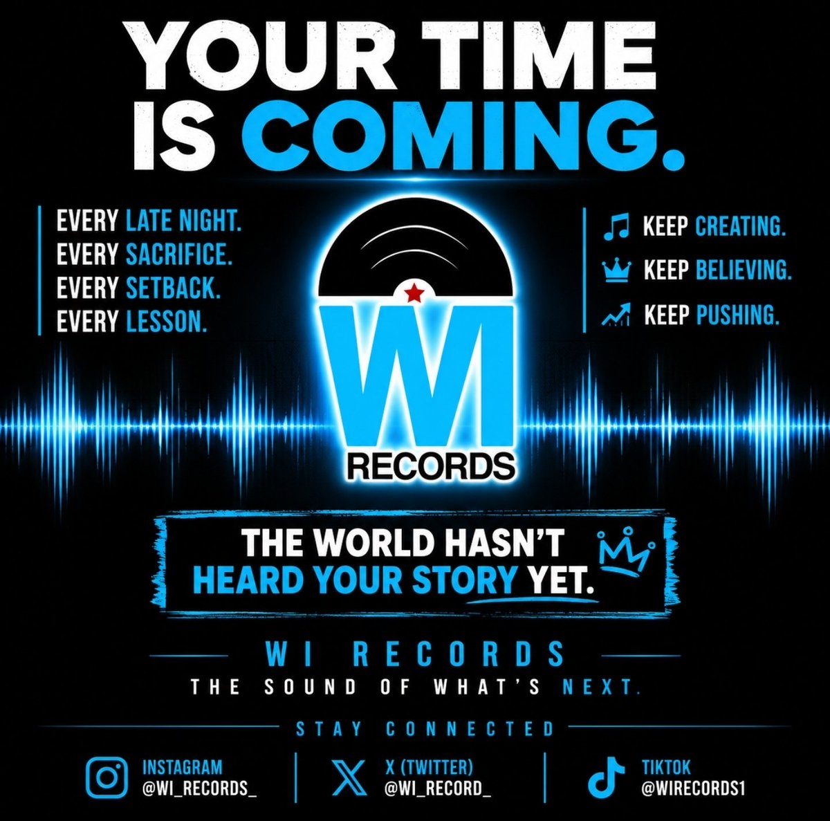 wi_record_'s tweet photo. YOUR TIME IS COMING.
Every late night. Every sacrifice. Every setback. Every lesson.
Keep creating. Keep believing. Keep pushing. https://t.co/auqm185pbj