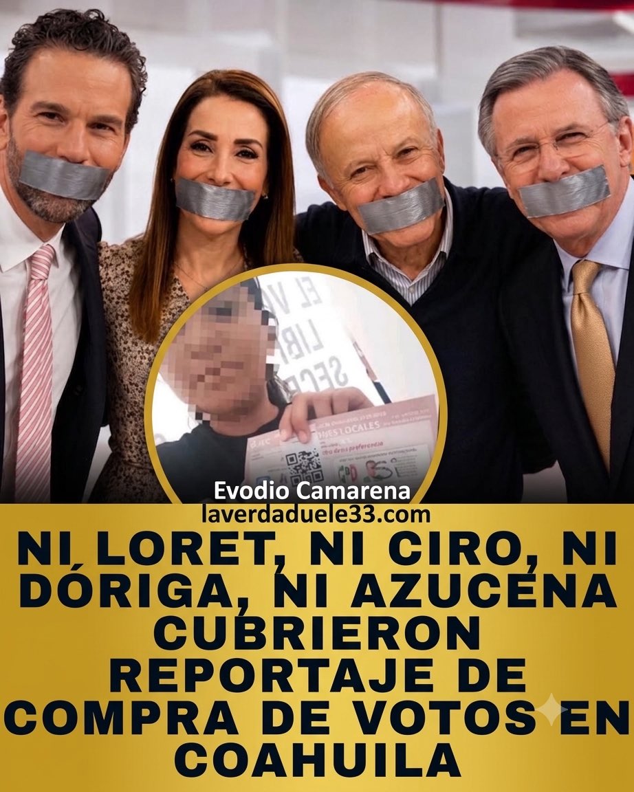 evodio33's tweet photo. 🚨 ¡Vaya sorpresa! Resulta que los "grandes" comunicadores de las cadenas televisivas de siempre ni se despeinaron ni mostraron el más mínimo interés en documentar o investigar la larga lista de irregularidades que empañaron la jornada electoral de ayer en Coahuila 🤨📉.
Mientras las pruebas sobre la compra de votos, el uso de mecanismos dudosos y las anomalías en el proceso electoral saltaban a la vista, los medios corporativos prefirieron voltear hacia otro lado, manteniendo un silencio cómplice que ya no sorprende a nadie, pero que confirma de qué lado están realmente sus intereses 🚫📺. ¡La ceguera selectiva de estos personajes es total cuando se trata de proteger a sus favoritos! 🎭💸
🔥 LA VERDAD QUE NO QUIEREN QUE SEPAS🔥
En vivo todos los días 4:40 pm y 7:30 pm con Evodio Camarena