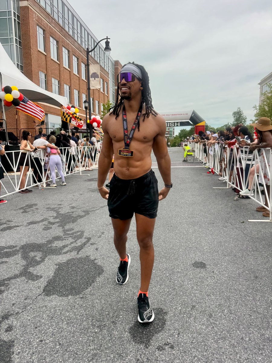 Tpindell's tweet photo. At the start of this year, running a half marathon felt like a huge goal.

Today, I ran 13.1 miles, the farthest I’ve ever gone. 🏃🏽‍♂️🎉
A reminder that small, consistent effort adds up. One run at a time. 💪✨

#HalfMarathon #RunningCommunity #Runner #RunMotivation https://t.co/QF3meydPfp