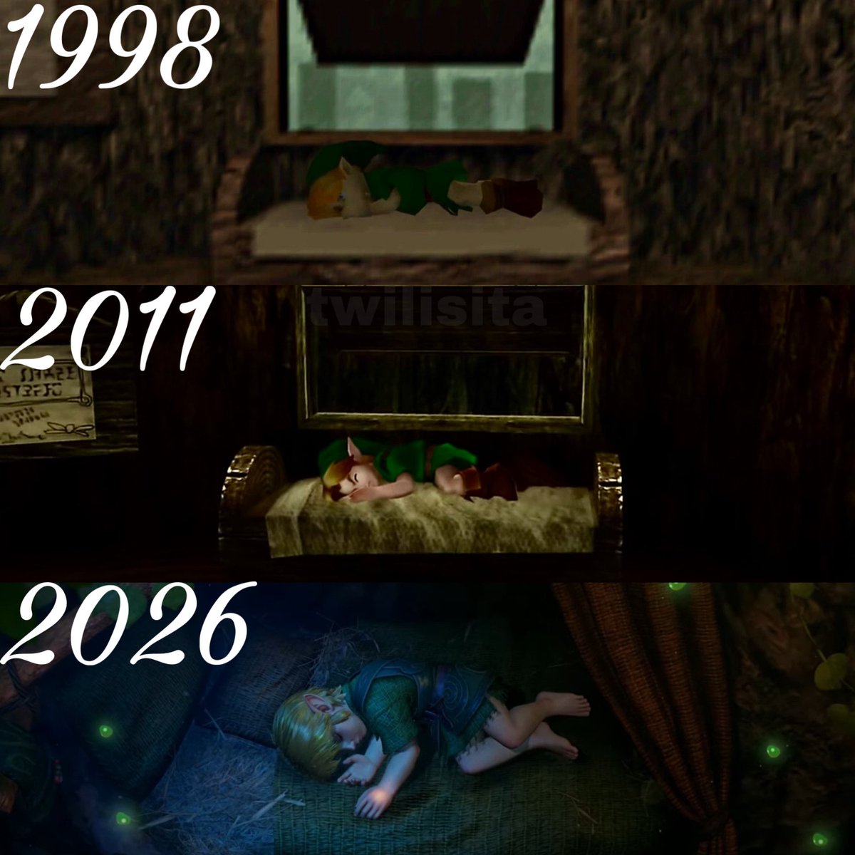 twilisita's tweet photo. ocarina of time throughout the years https://t.co/xeuRuOy7od