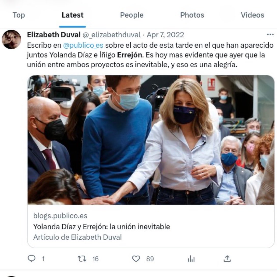 delilop57's tweet photo. @cristinabuhigas @asquitopais1 @miguelf37488293 Esta oportunista amiga del grupo Maestre y Vallín no sabe que existe la hemeroteca….pero me alegro por Yolanda,esa mala pécora que VETÓ a Irene x que sabía que vale mucho más q ella y nombró a esta falsa para sustituirla en Sumar
El KARMA siempre se cumple https://t.co/ivvzvT4GLM