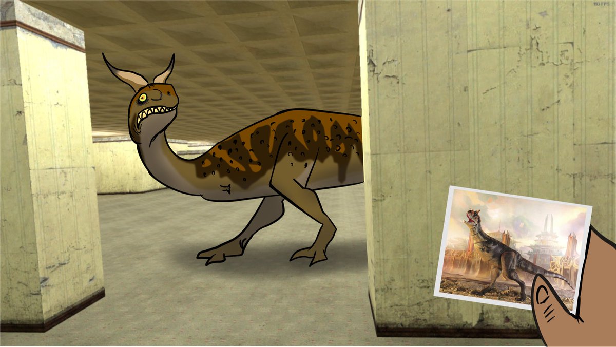 TangMoMopet's tweet photo. Quick sketch
“I lost my carnotaurus is backrooms” https://t.co/FVwqOfm1GH