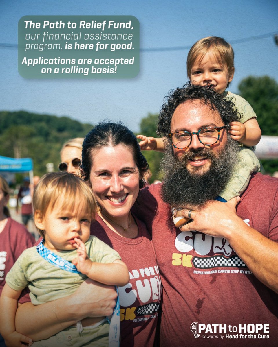 HeadfortheCure's tweet photo. We're proud to share that applications for the Path to Relief Fund, our financial assistance program, are now accepted on a rolling basis.

If you or a loved one are in need of financial support, learn more and apply today:
https://t.co/GgOQVsHsPl https://t.co/JKFpgmu2M3