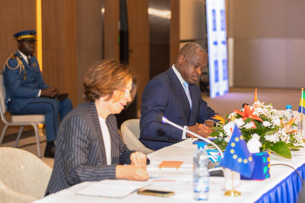 UEauGabon's tweet photo. Réformes, investissements, environnement, sécurité maritime, intégration régionale et multilatéralisme ont été au cœur d’échanges constructifs marqués par une réelle volonté d’avancer ensemble.
 https://t.co/3WKHOiuoFy

#TeamEurope #UEauGabon
2/2 https://t.co/T8nWwidrtN