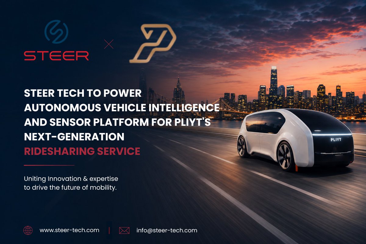 STEERTechLLC's tweet photo. The same autonomy foundation trusted in operational environments is now enabling the future of passenger transportation 🚗.

Read more: https://t.co/9lw6mIStrT

#AutonomousVehicles #Mobility #Autonomy https://t.co/biH4sXpqpc