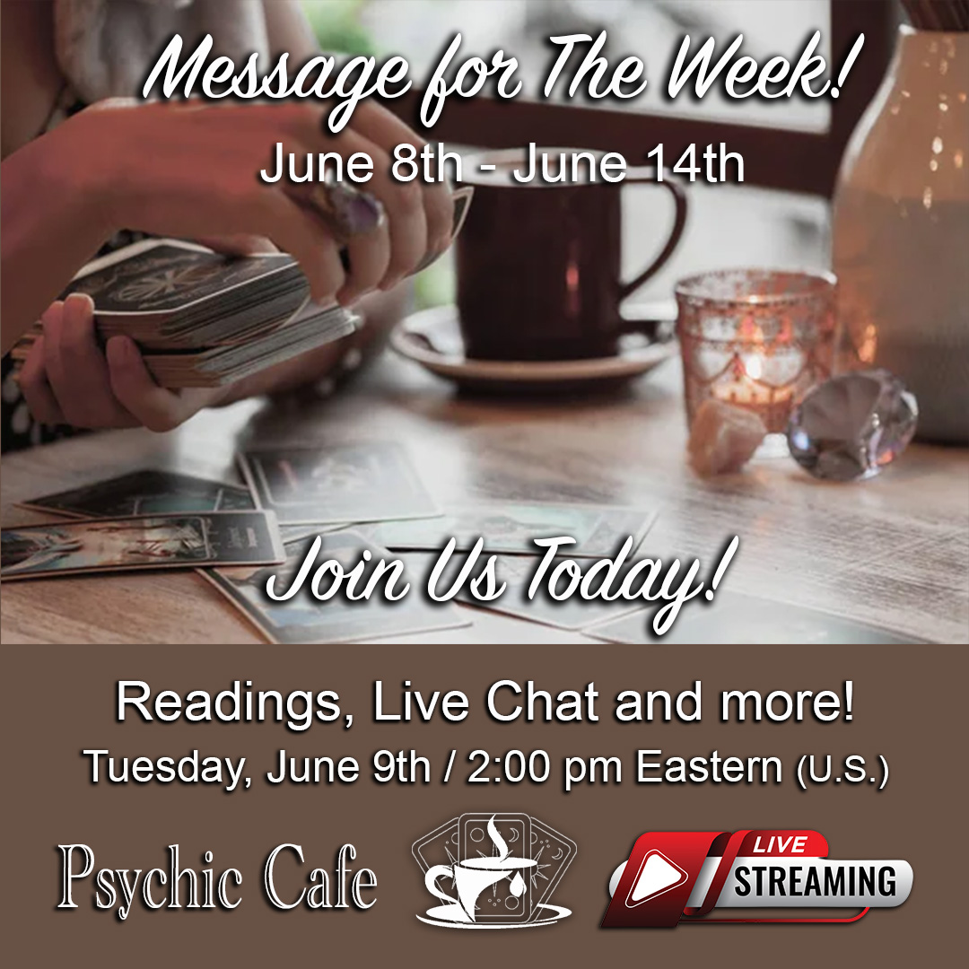 TarotGuild's tweet photo. https://t.co/7yr7kjJHWn 👈 Join us TODAY! June 9th... 11:00 am Pacific / 2:00 pm Eastern (U.S.) #Tarot Tuesday on #Psychic Cafe ☕️🎙️😃 https://t.co/tBQbQx9XJp