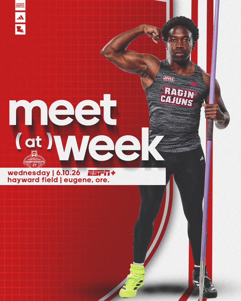 RaginCajunsTRK's tweet photo. The quest for a championship begins on Wednesday 

#GeauxCajuns | #TheCajunWay https://t.co/JPvbDyAQbo