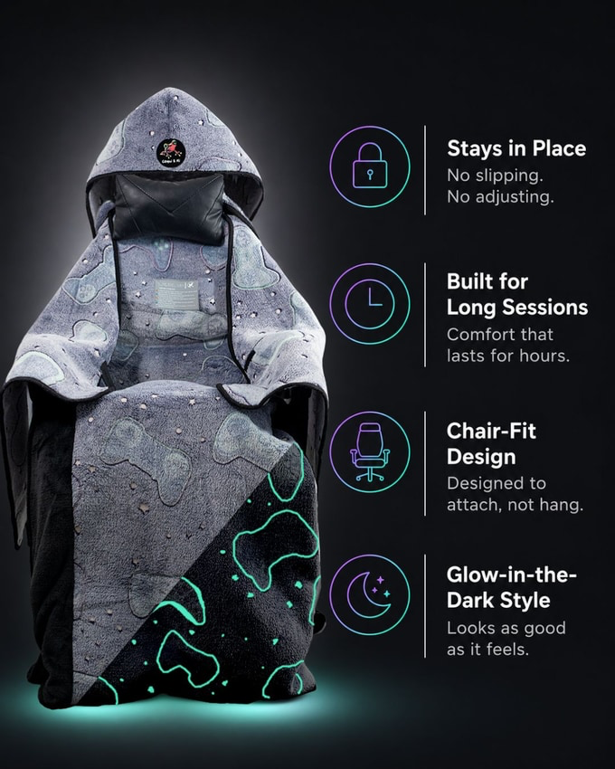 stufflistings's tweet photo. Now there's a glow in the dark blanket for gamers 👀

The Level up Wrap... https://t.co/7Gz9vOfC6N