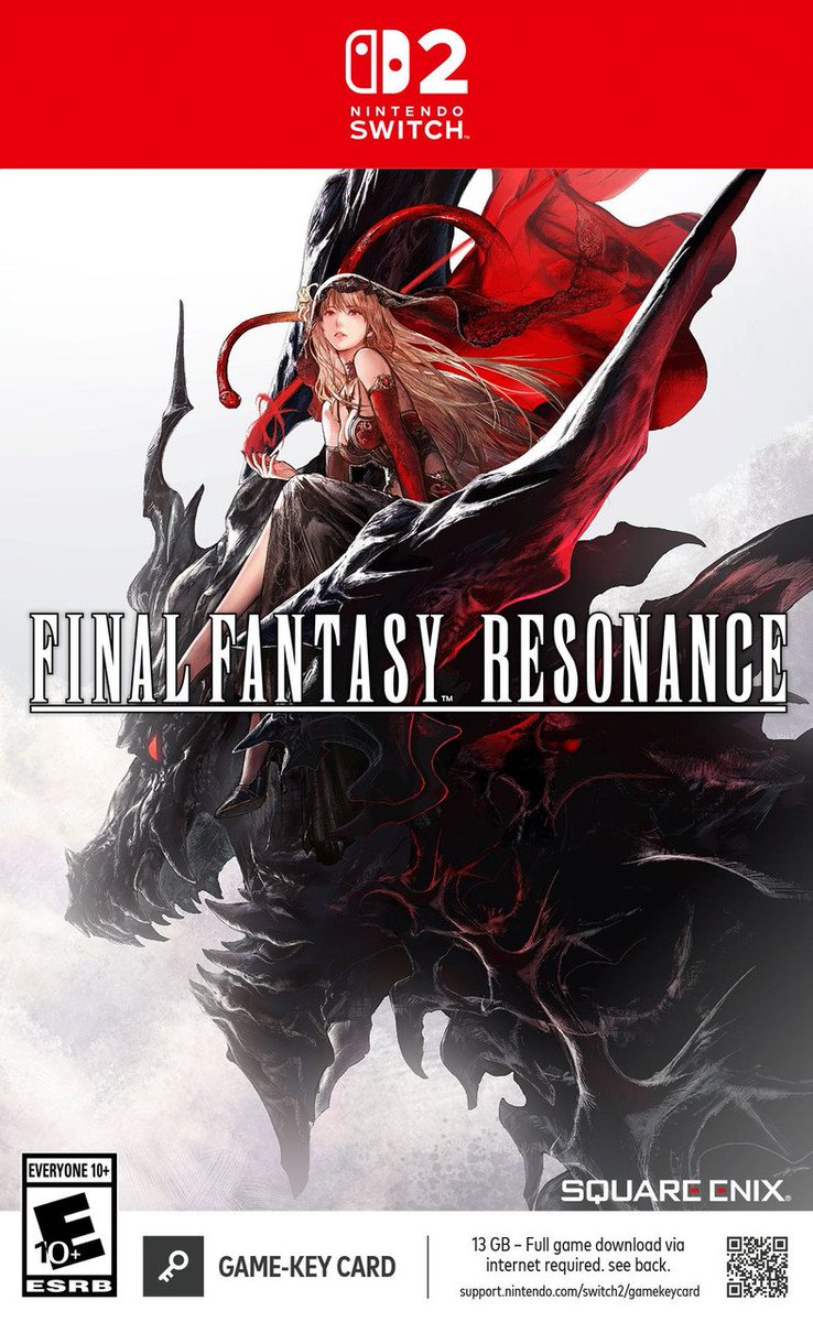 Nintendeal's tweet photo. Final Fantasy Resonance is a Game-Key Card on Switch 2 https://t.co/wWxVAvL98u