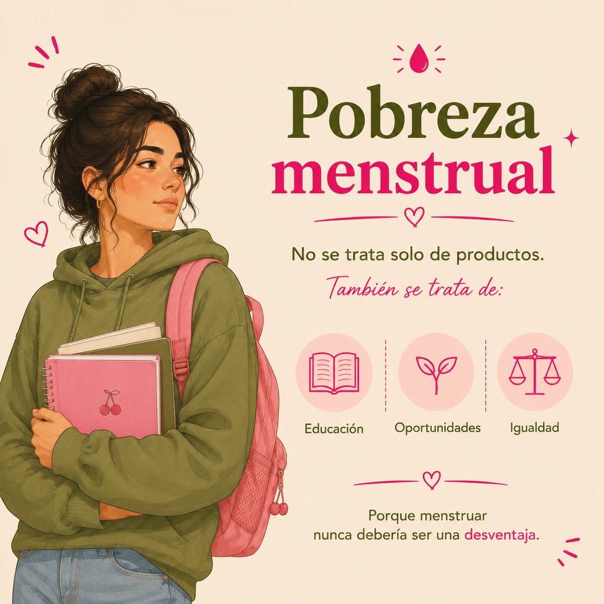 cherrybleedd's tweet photo. La menstruación debería ser una parte normal de la vida, no una desventaja.
Sin embargo, millones de personas enfrentan dificultades para acceder a productos menstruales, educación e información.

🩷 Aprende más sobre esto en nuestra página web.
 #Menstruación #SaludMenstrual https://t.co/VumxQZr9yV