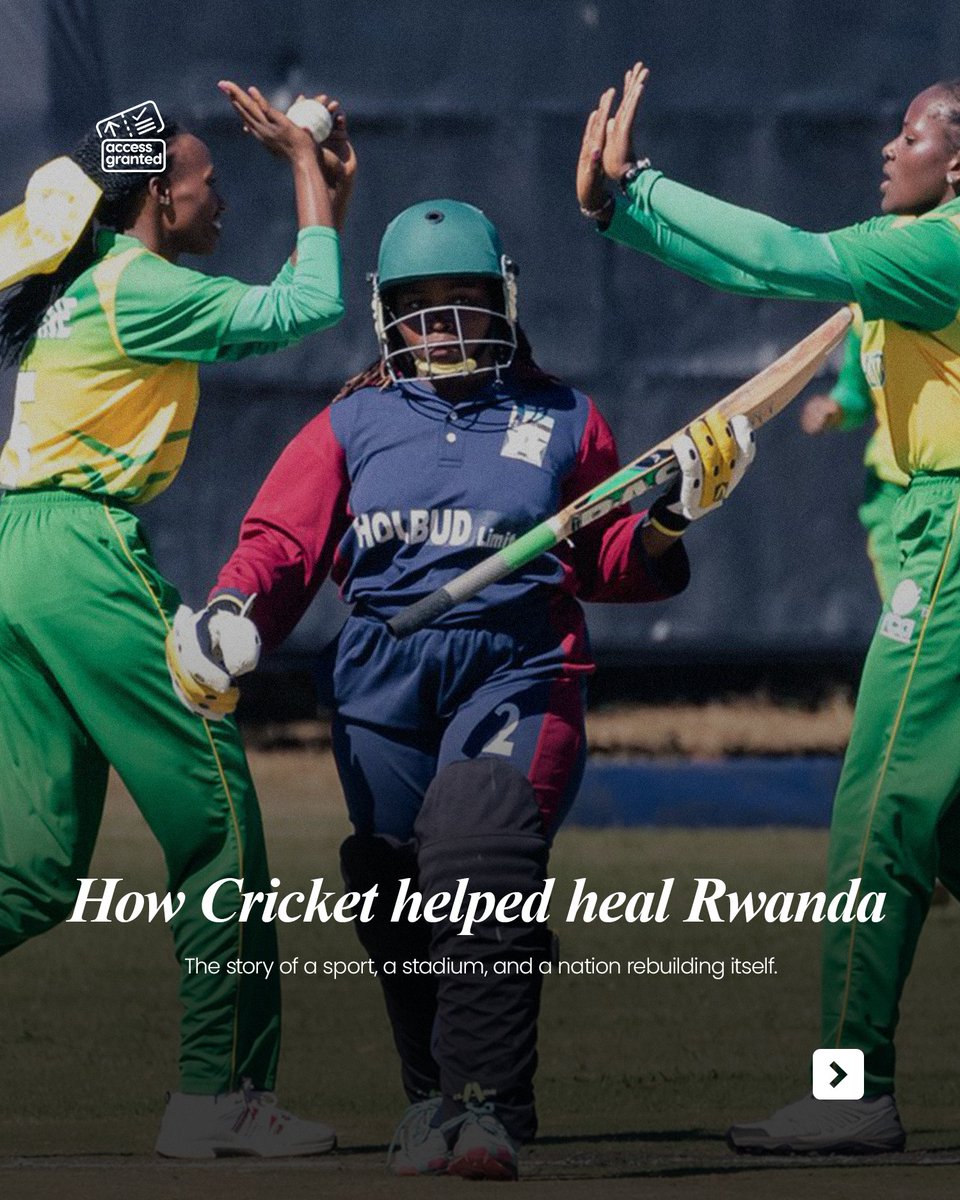 AccessGrantedAF's tweet photo. Cricket played a quiet but unexpected role in Rwanda’s  🇷🇼 recovery after the 1994 genocide against the Tutsi.

This is the story of how a sport, and a stadium, became part of national healing. https://t.co/nAMgfBmH5R