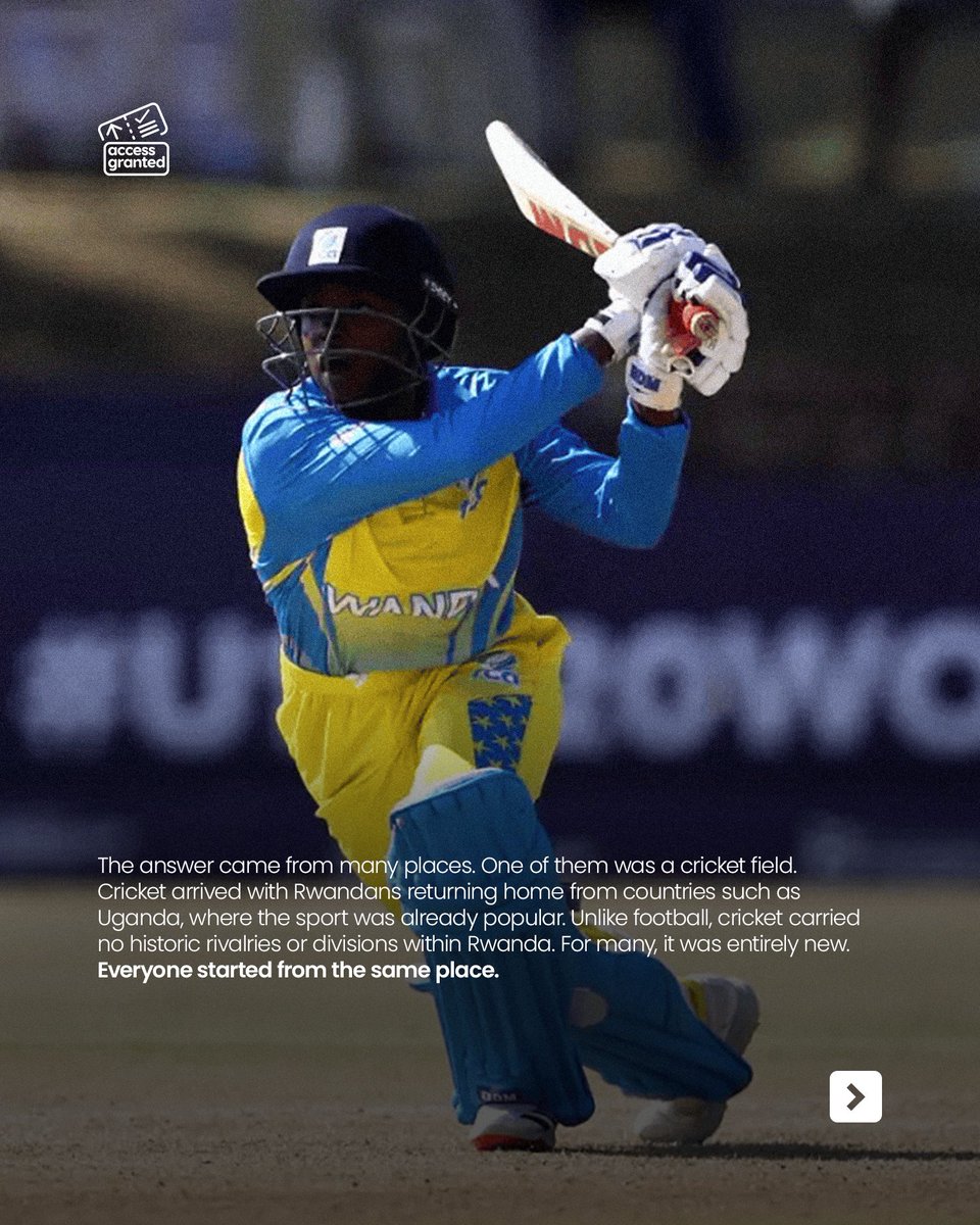 AccessGrantedAF's tweet photo. Cricket played a quiet but unexpected role in Rwanda’s  🇷🇼 recovery after the 1994 genocide against the Tutsi.

This is the story of how a sport, and a stadium, became part of national healing. https://t.co/nAMgfBmH5R
