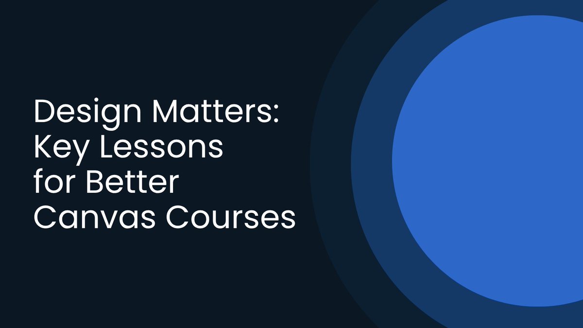 CidiLabs's tweet photo. Better Canvas courses start with better design.

Join us June 11 for our webinar Design Matters: Key Lessons for Better Canvas Courses. Learn about strategies to create more engaging, accessible, and effective learning experiences.

Register: https://t.co/UOokYk3jQR

#CanvasLMS https://t.co/MomuGU4d9C