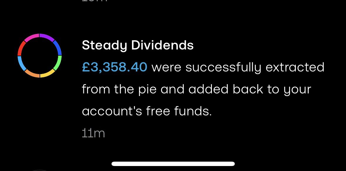 Jack4xb's tweet photo. My biggest portfolio rebalance I’ve done since investing on 212. I’ve sold my dividends pie and moved the  funds into to my etf pie. Time to get compounding 🤘🏼 https://t.co/8MRBEu9lSG