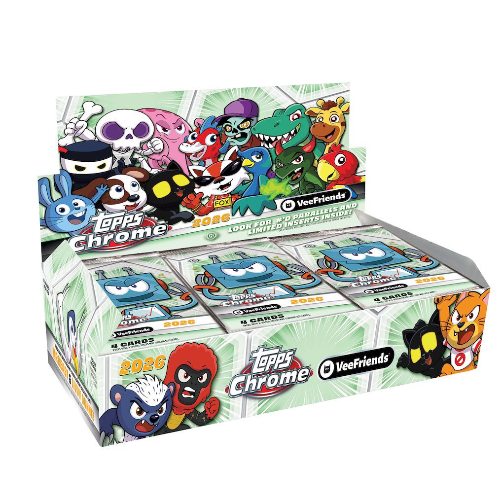 FastBreakCards's tweet photo. 2026 Topps Chrome VeeFriends Factory Sealed Hobby Box #ad 

$249.99
https://t.co/67YZv0H6rf https://t.co/8CzagEreST