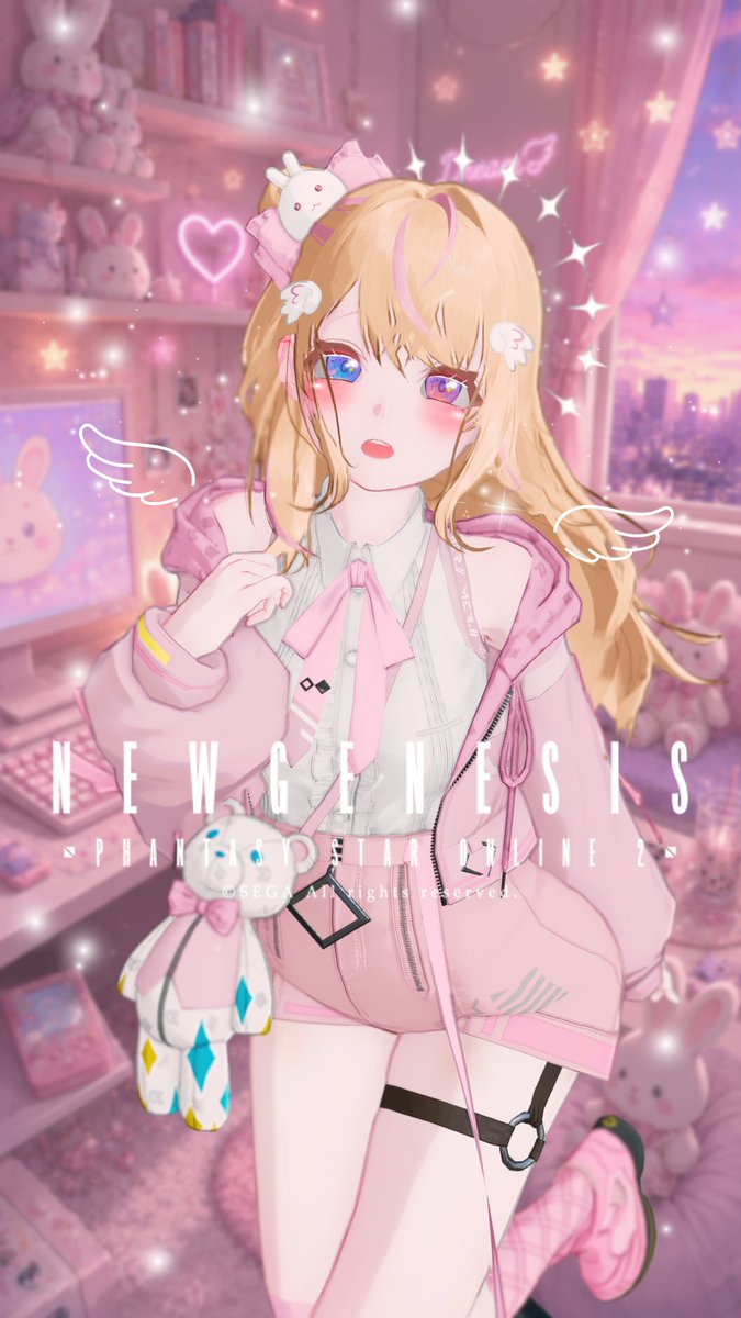 fuwachan_ngs's tweet photo. ˚₊‧꒰ა 🐰 ໒꒱ ‧₊˚
#PSO2NGS_SS︎ #ma7ロゴ 
#メンテの日じゃないけどssを貼る https://t.co/yjUJpUu2co