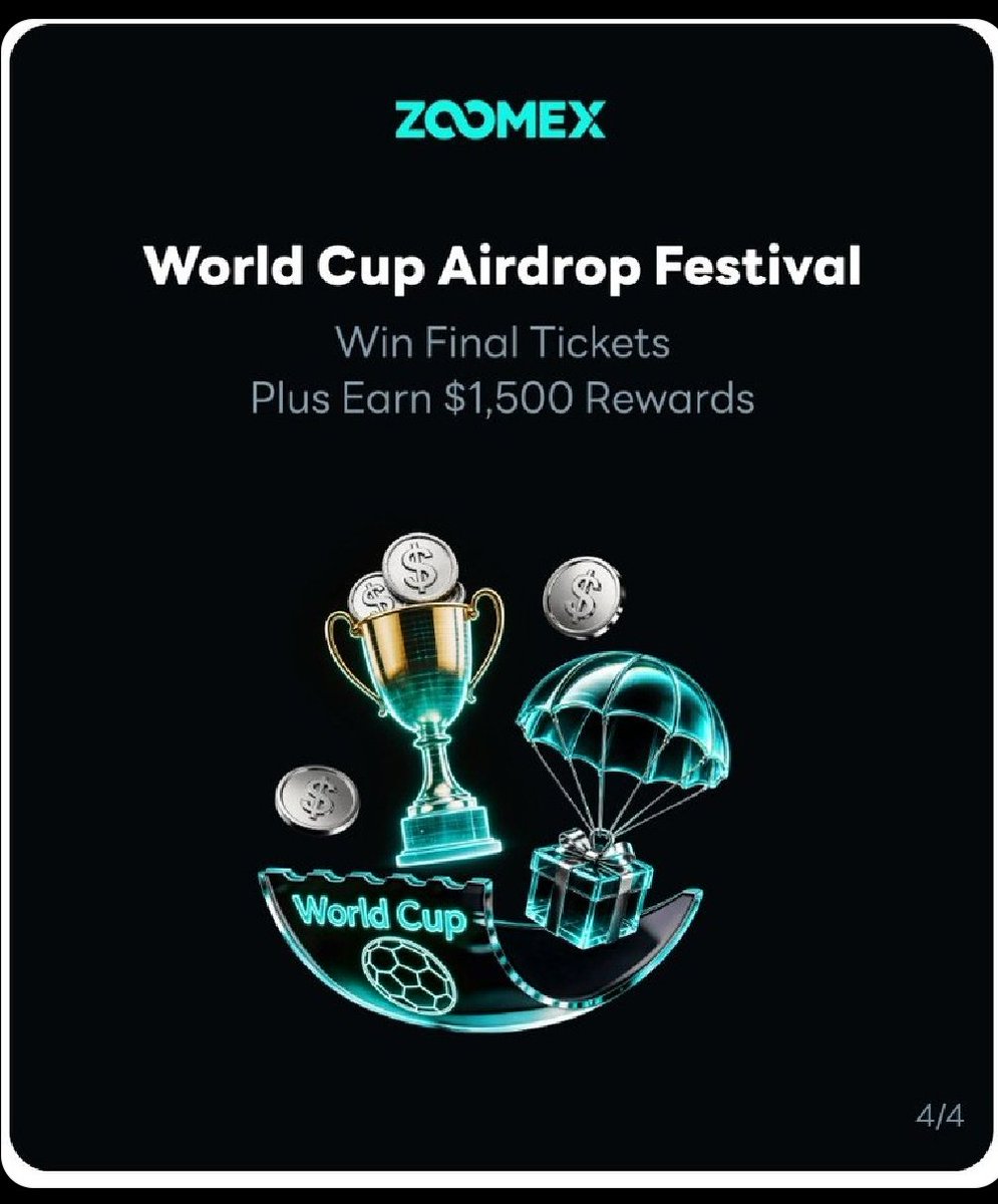 Ayondip_R's tweet photo. @ZoomexOfficial  🏆 $300K Prize Pool + Final Tickets! Zoomex is hosting the ultimate football airdrop festival. Join now! #ZoomexFIFAshare #Zoomex https://t.co/THBgX7vCWG