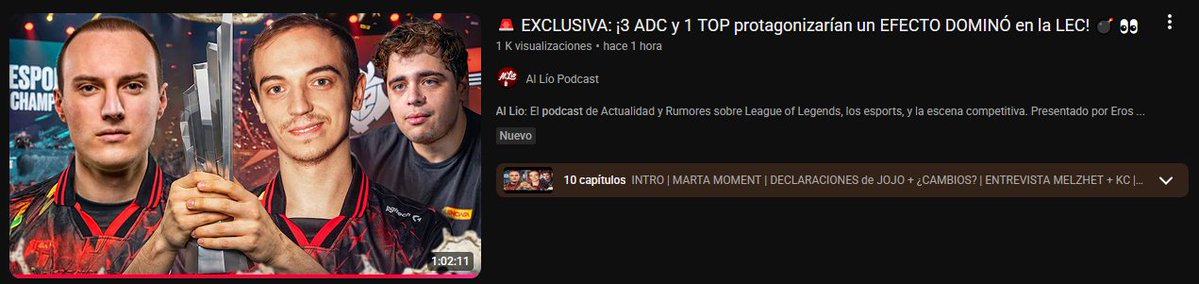 82273P9's tweet photo. El ADC del que hablan es Jopa. @AlLioPodcast  @i_Eros_  

NAVI lo quiere comprar antes de la siguiente off-seasson. SK pide una cantidad desorbitada por él. 

Si NAVI lo compra cambian a Maynter por un top import, supongo que Casstle.

El nuevo adc de SK seria Kobbe https://t.co/zfpwqn6JN7