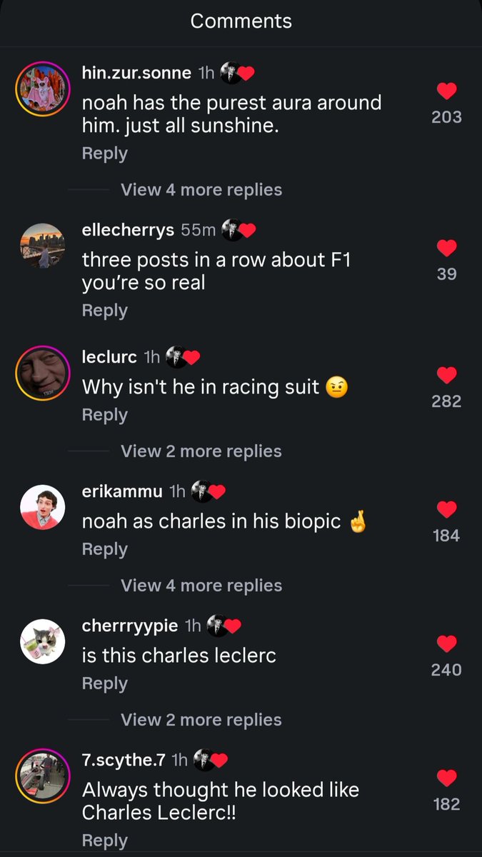 stranger_jann's tweet photo. noah has started to frequently check his comment section again on his posts and like them, which means he sees everything... can we all please put in some effort to keep filling his comments with love so he doesn't feel affected by any of the negative ones? ❤️ https://t.co/pSOIq4uURv